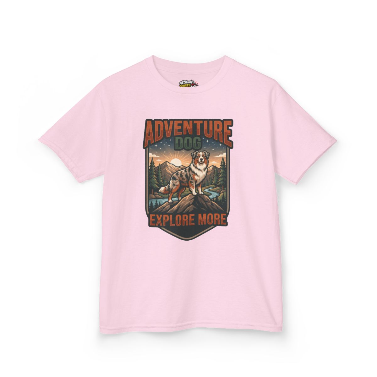 Color: Light Pink | Adventure Dog Kids Tee