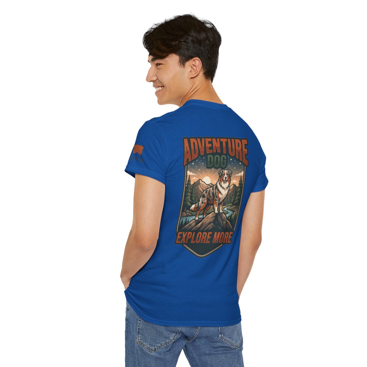 Color: Royal | Adventure Dog Premium Graphic Tee