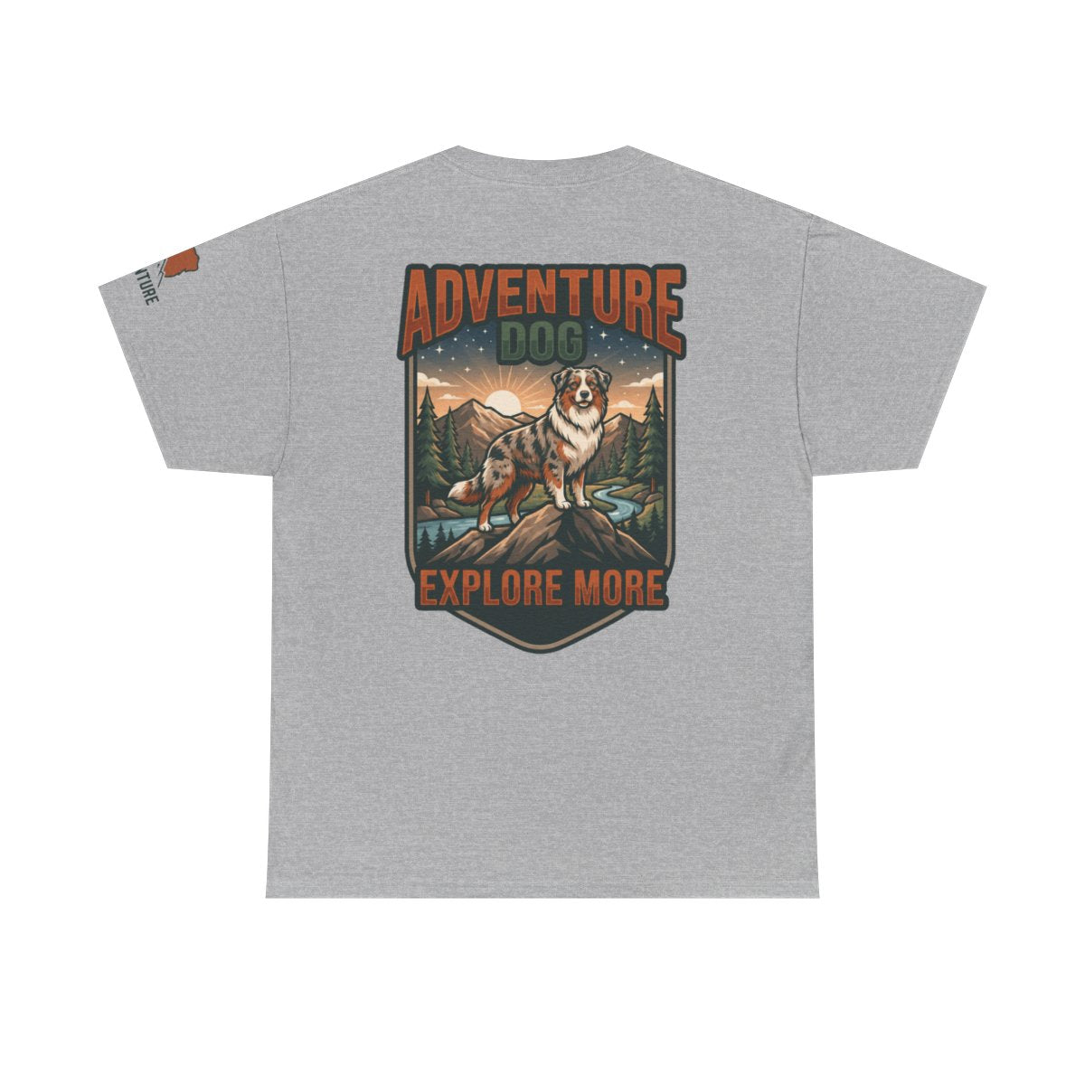 Color: Sport Grey | Adventure Dog Premium Graphic Tee