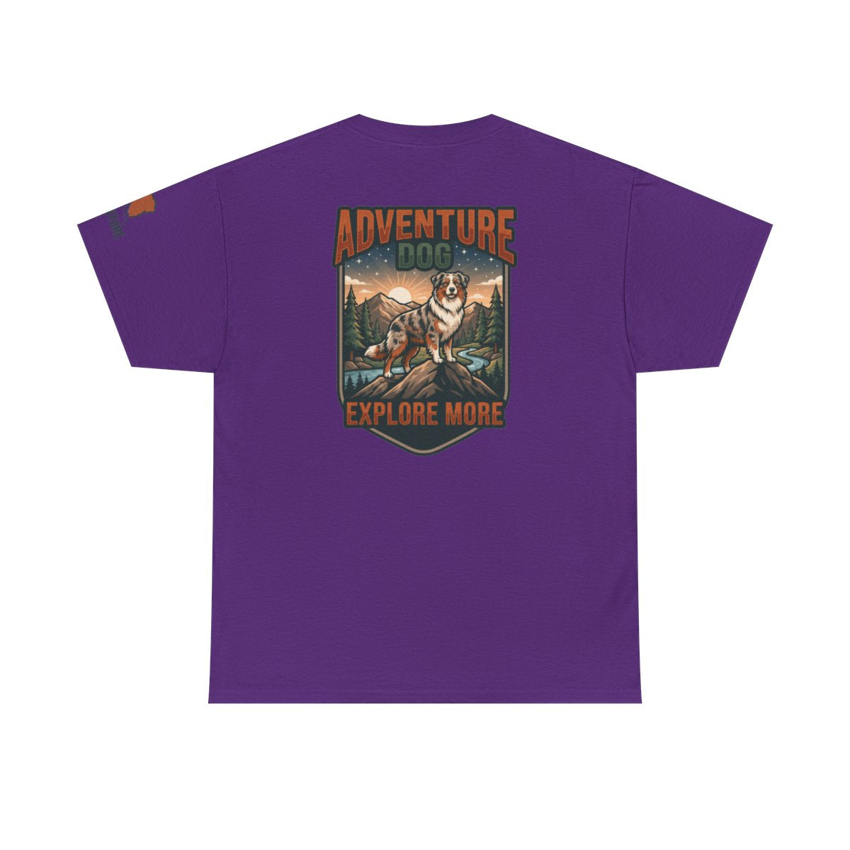 Color: Purple | Adventure Dog Premium Graphic Tee