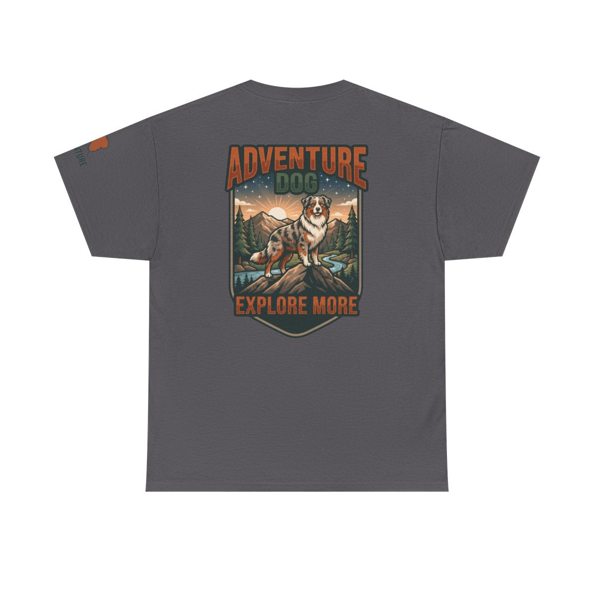 Color: Charcoal | Adventure Dog Premium Graphic Tee