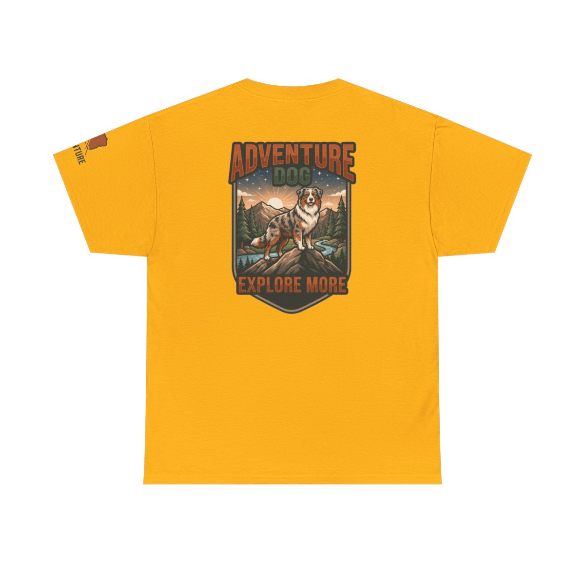 Color: Gold | Adventure Dog Premium Graphic Tee