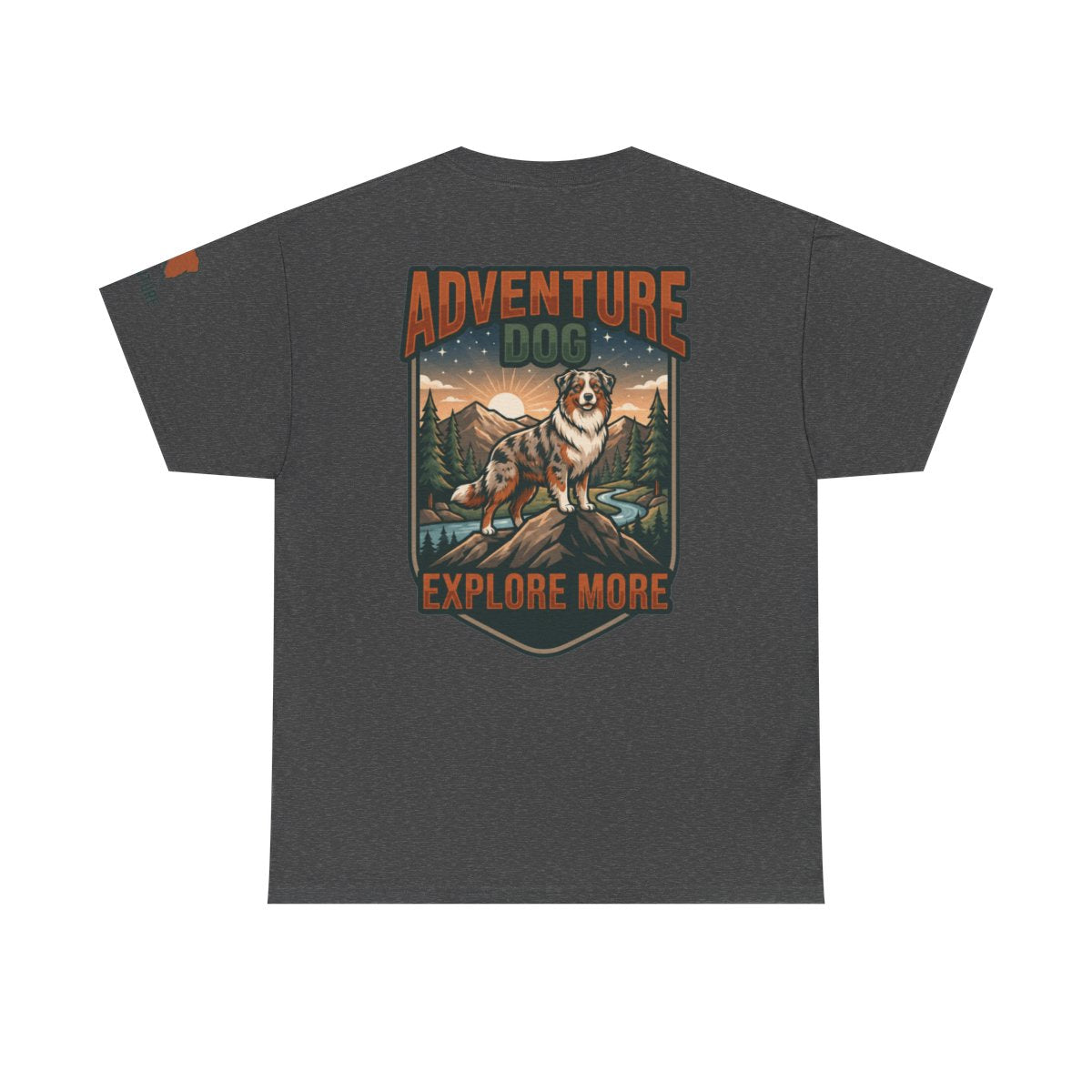 Color: Dark Heather | Adventure Dog Premium Graphic Tee