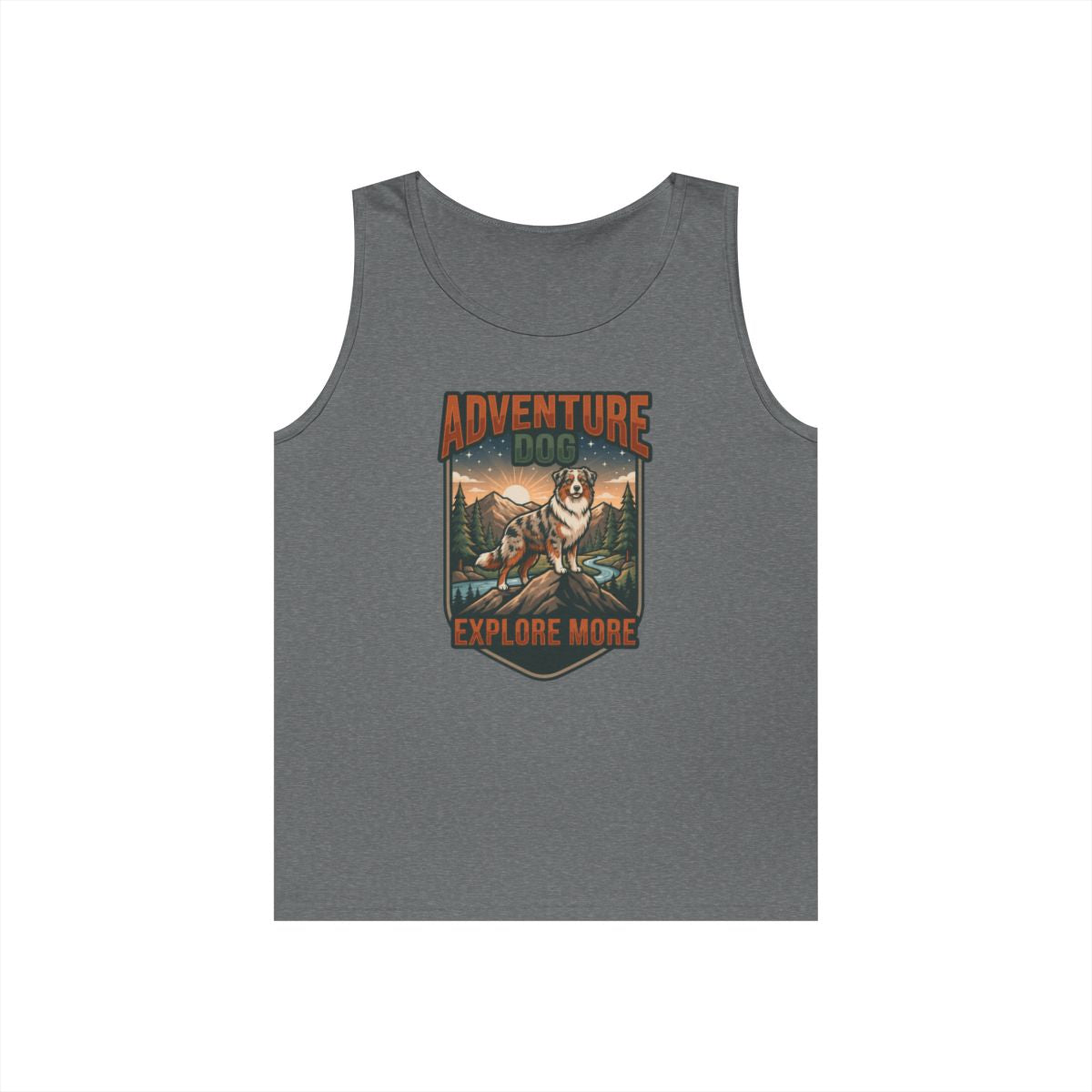 Color: Graphite Heather | Adventure Dog Tank Top