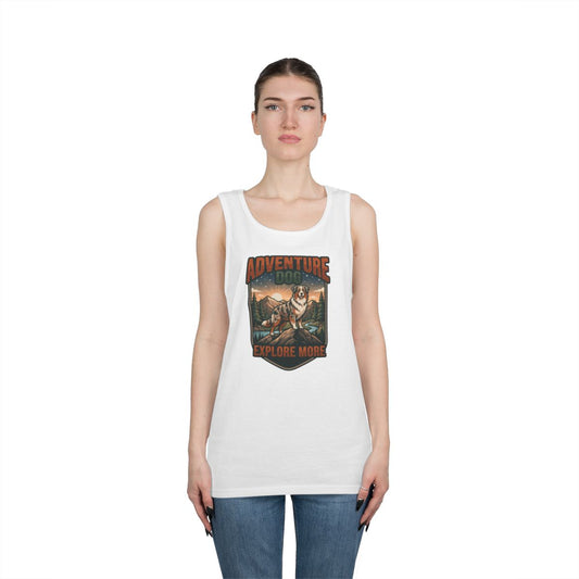Color: White | Adventure Dog Tank Top