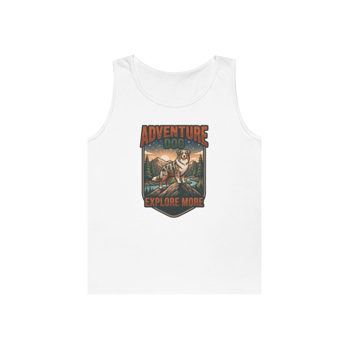Color: White | Adventure Dog Tank Top