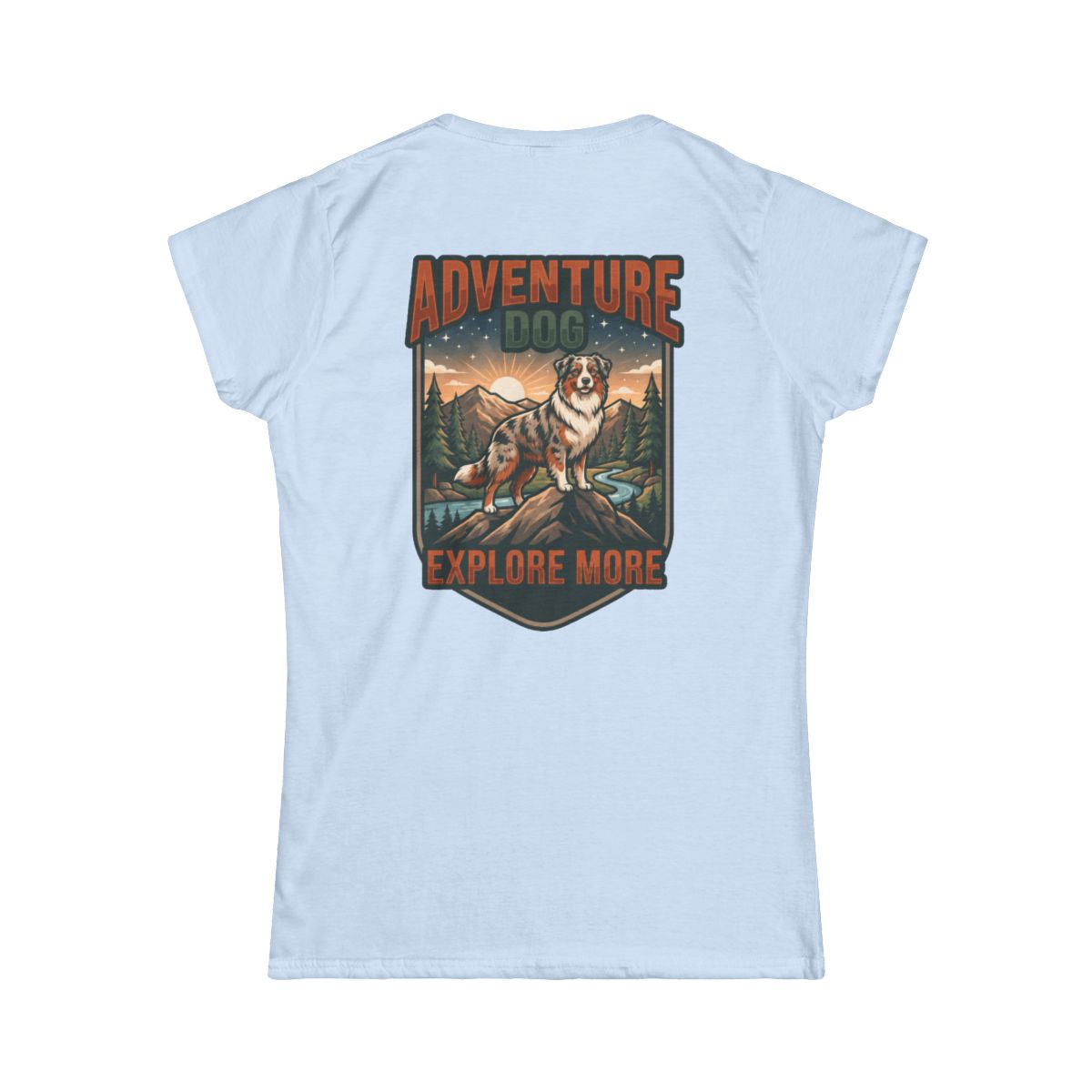 Color: Light Blue | Adventure Dog Women's Tee