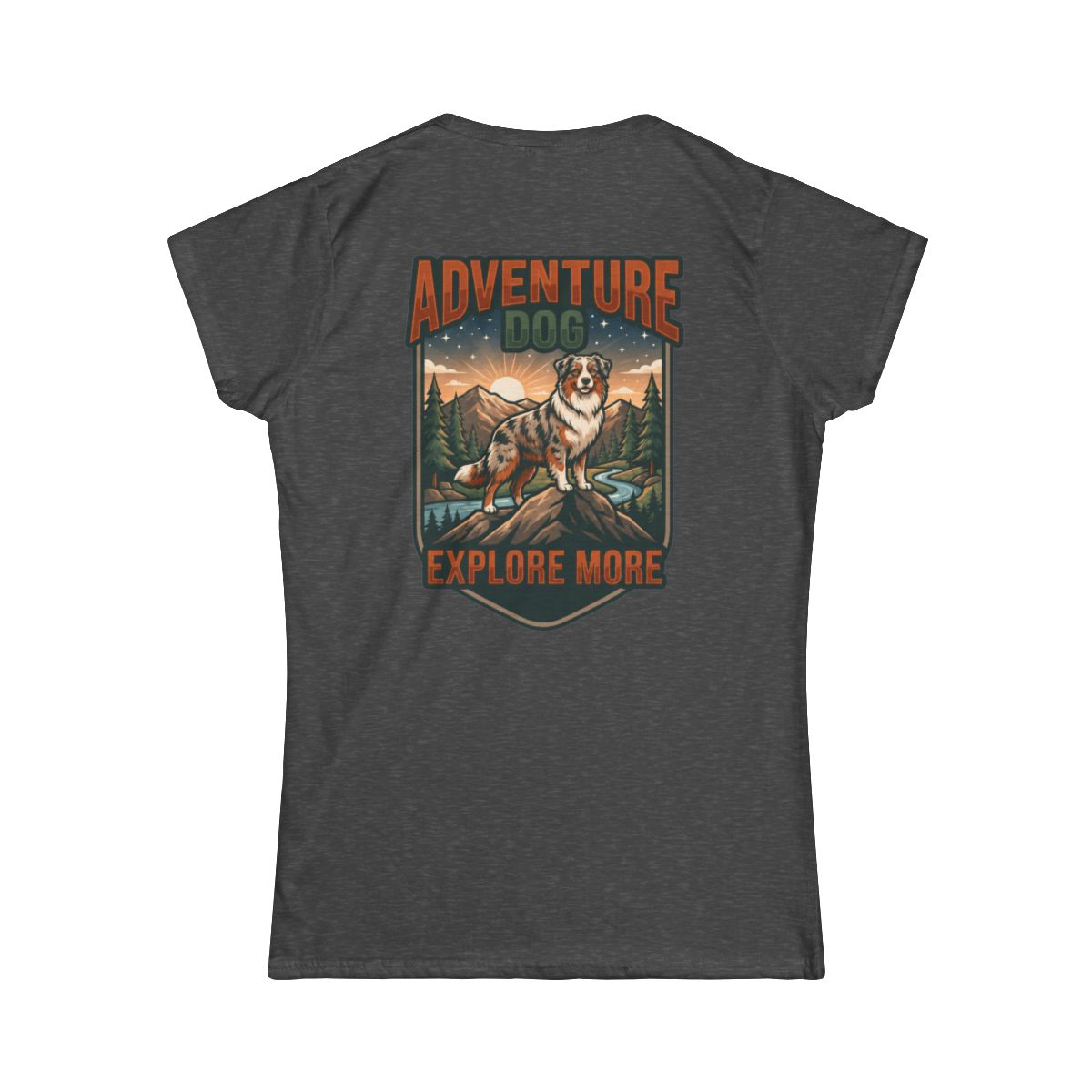 Color: Dark Heather | Adventure Dog Women's Tee