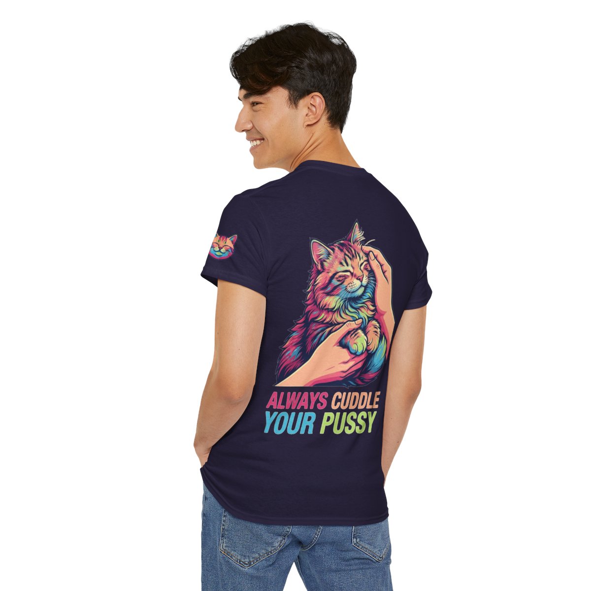 Color: Blackberry | Always Cuddle Your Pussy Premium Graphic Tee