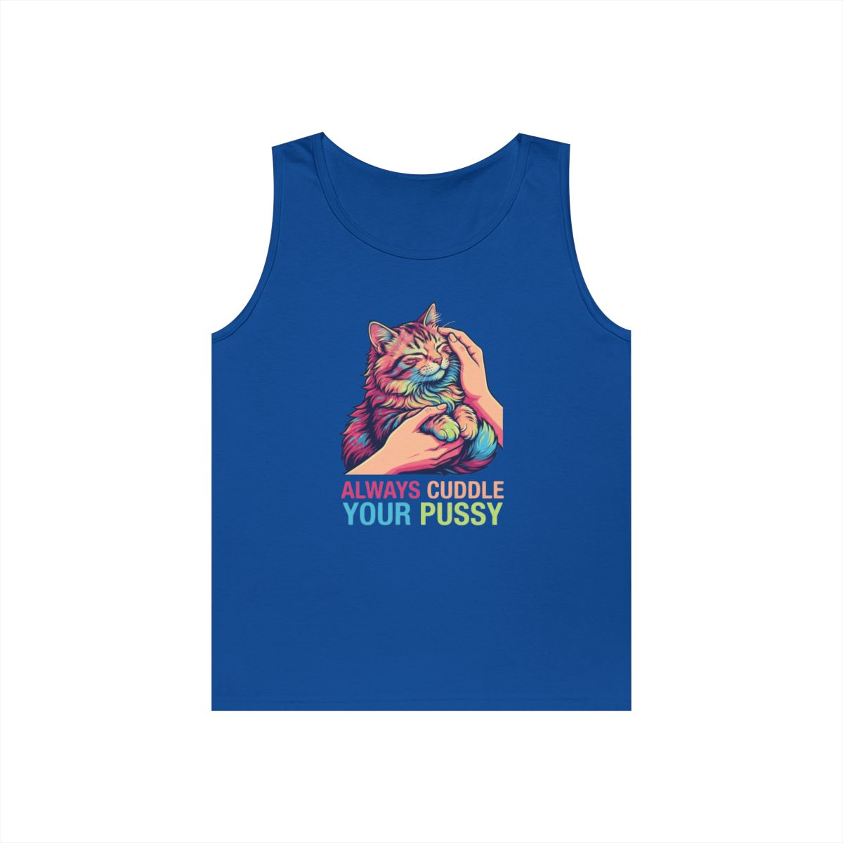 Color: Royal | Always Cuddle Your Pussy Tank Top
