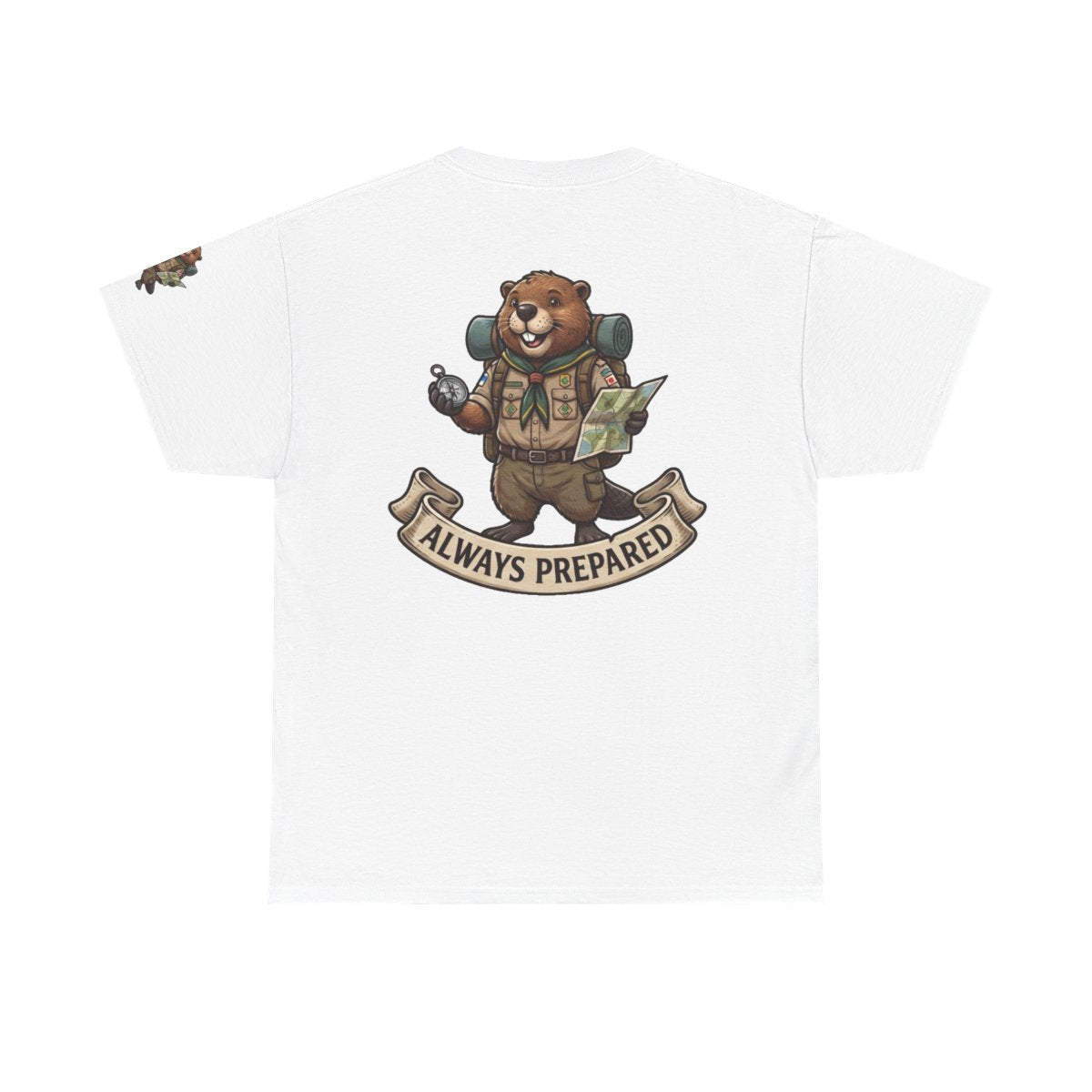 Color: White | Always Prepared Premium Graphic Tee