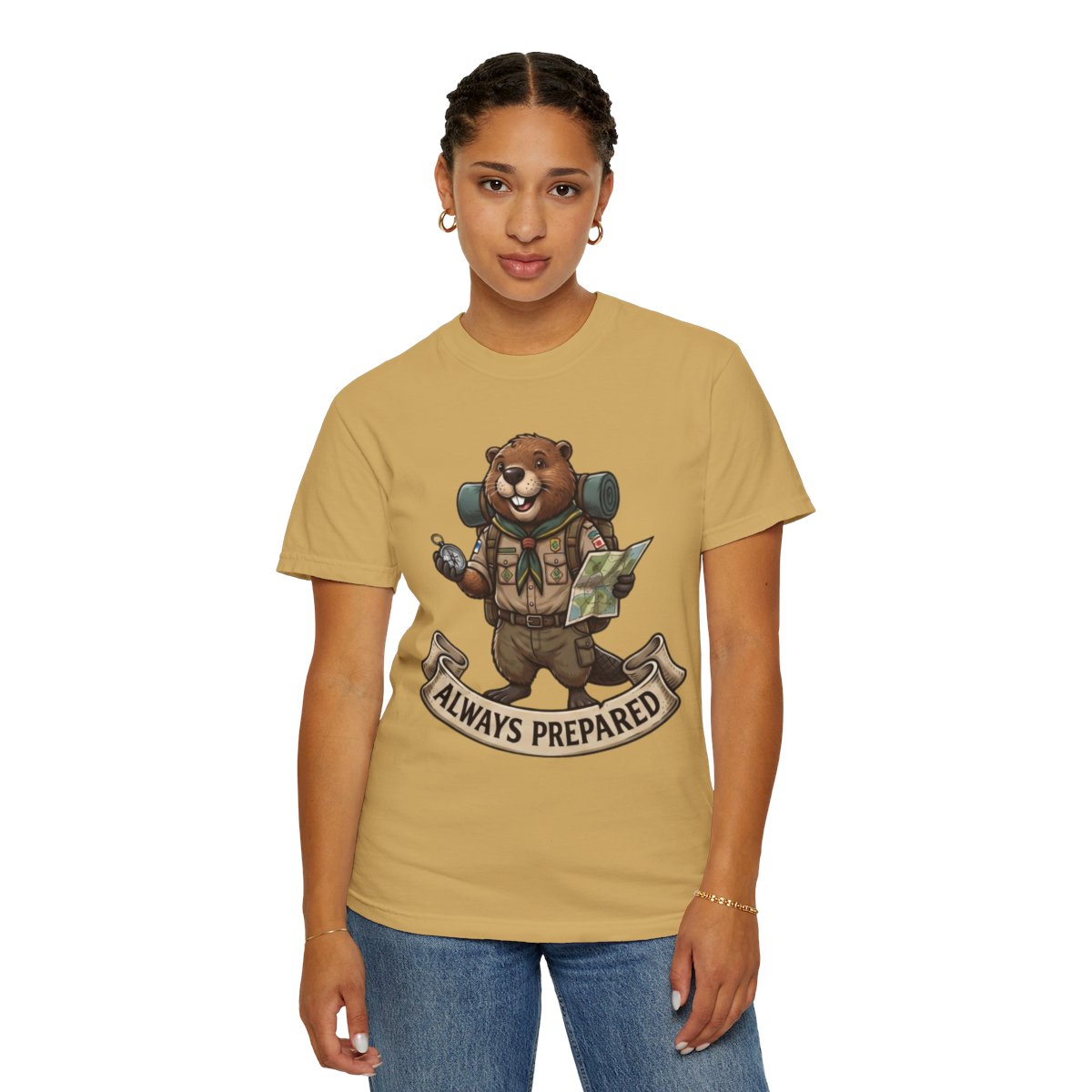 Color: Mustard | Always Prepared Unisex Garment-Dyed Tee
