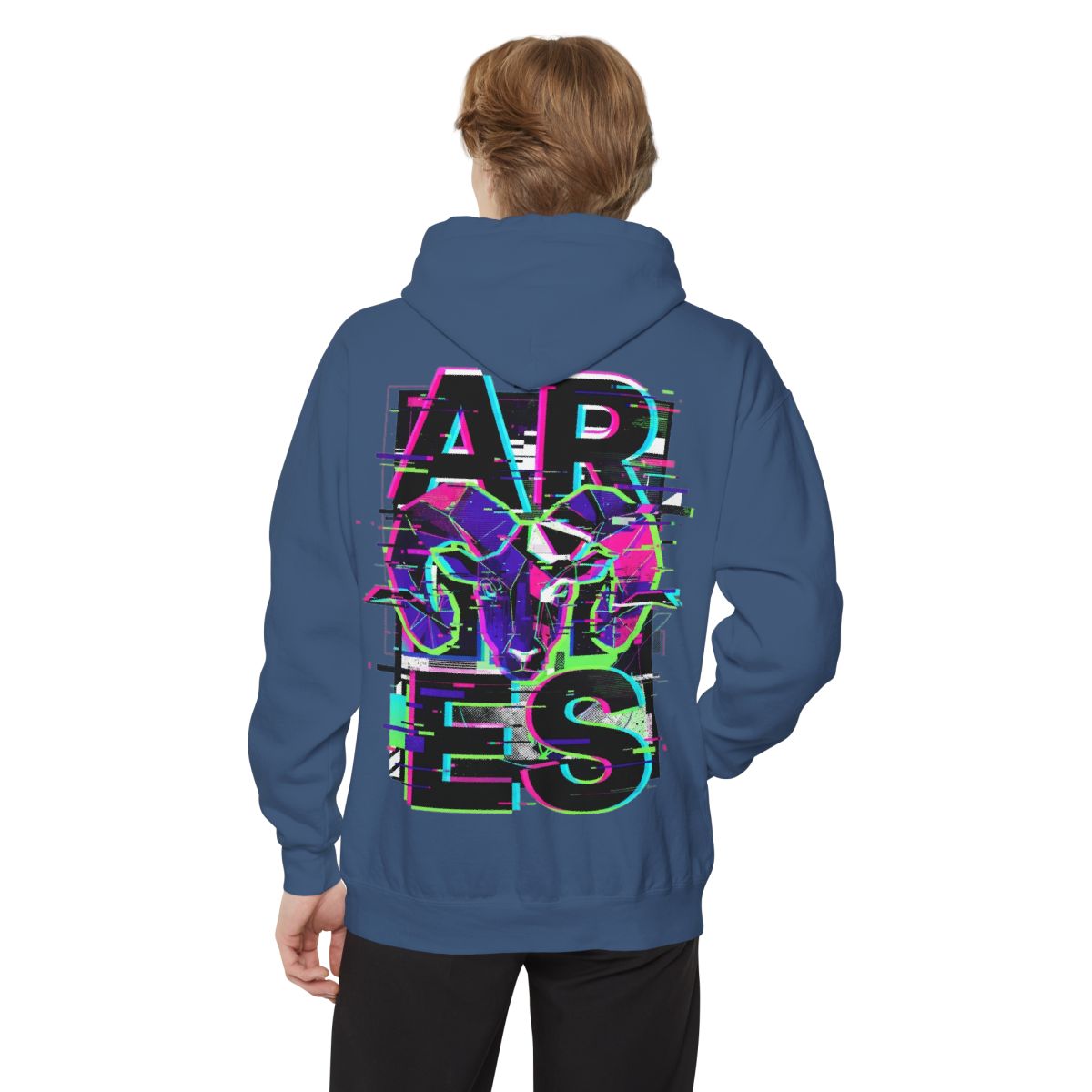 Color: True Navy | Aries Garment-Dyed Hoodie