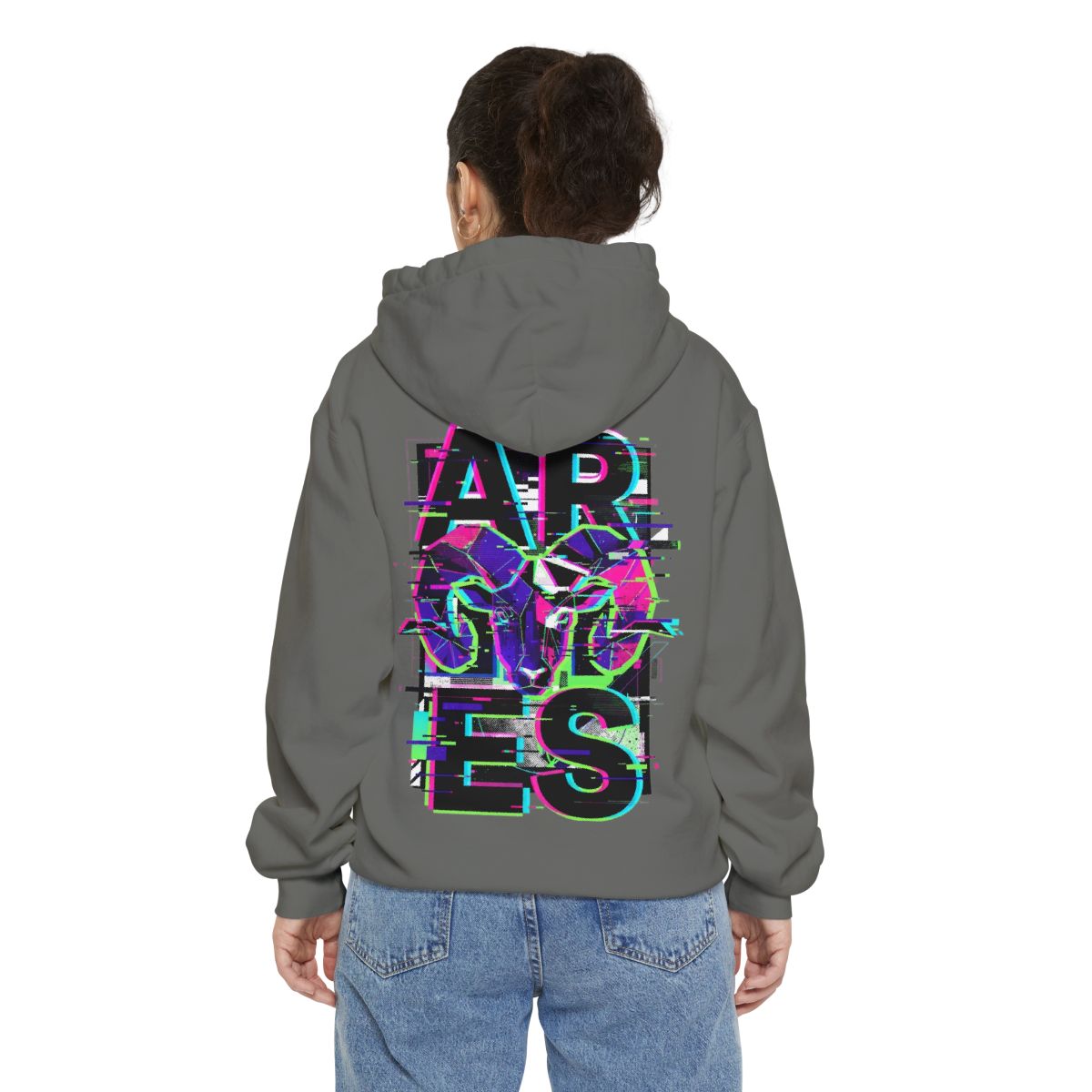 Color: Grey | Aries Garment-Dyed Hoodie