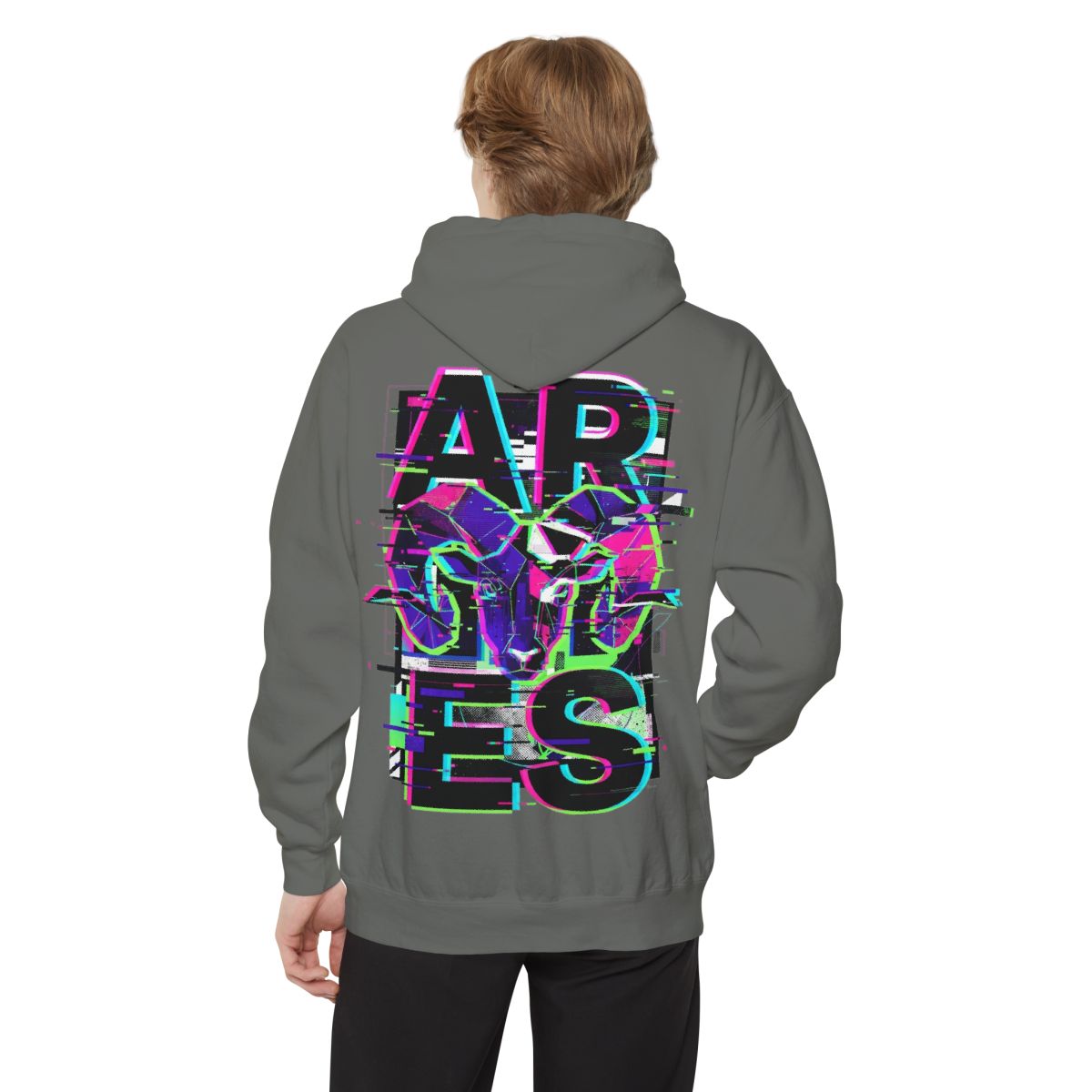 Color: Grey | Aries Garment-Dyed Hoodie