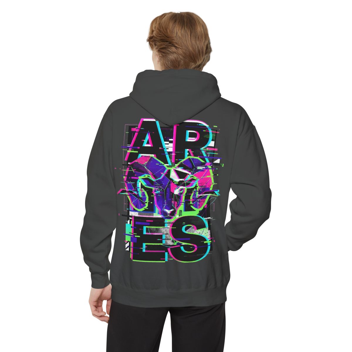 Color: Pepper | Aries Garment-Dyed Hoodie