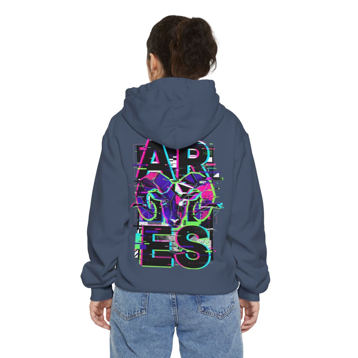 Color: Denim | Aries Garment-Dyed Hoodie