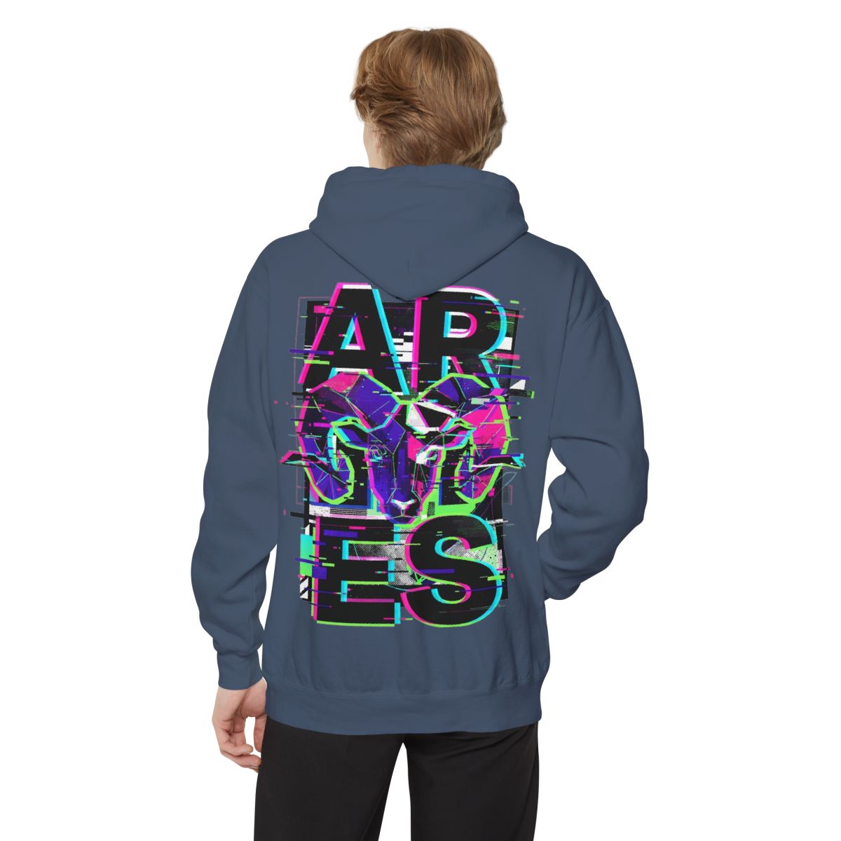 Color: Denim | Aries Garment-Dyed Hoodie