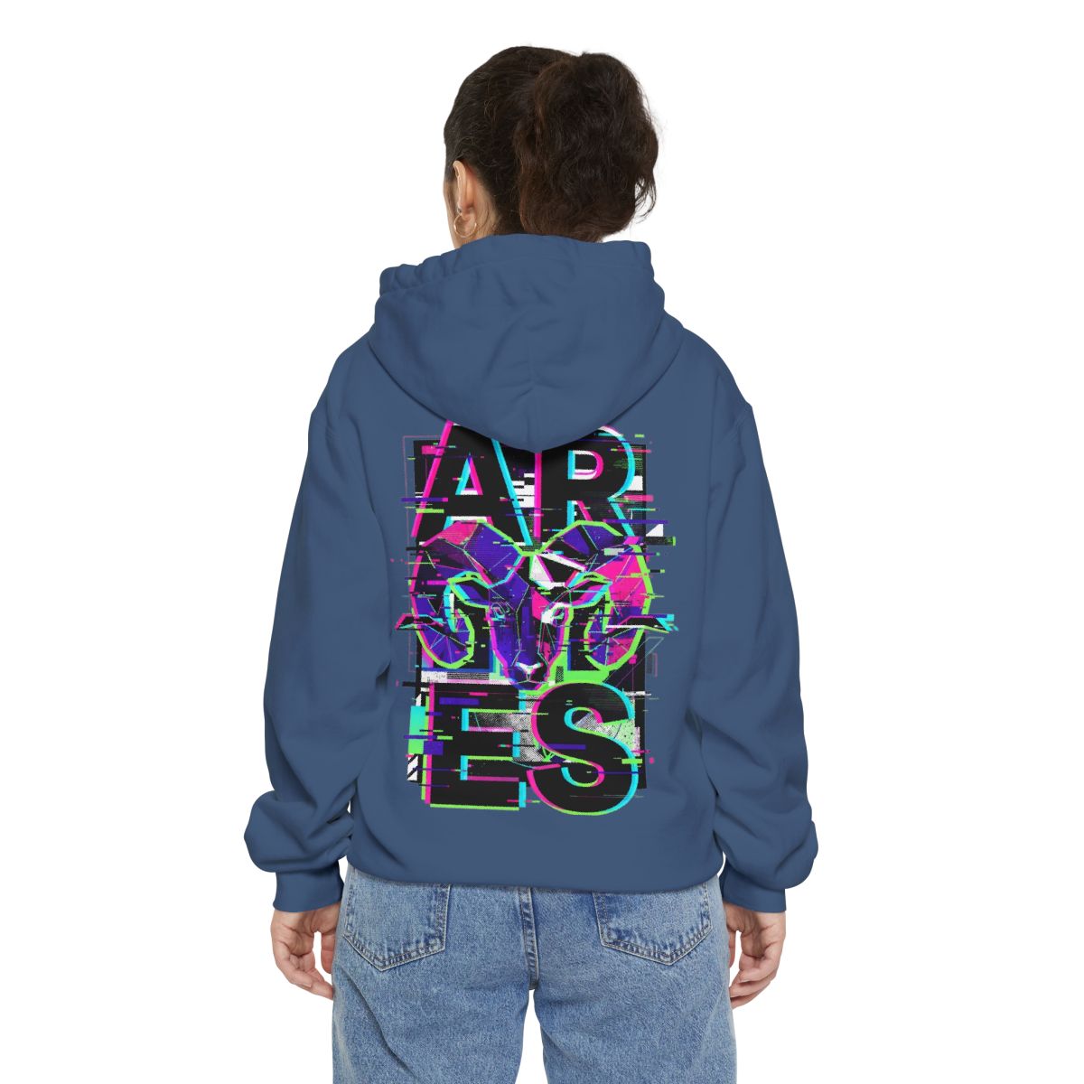 Color: True Navy | Aries Garment-Dyed Hoodie