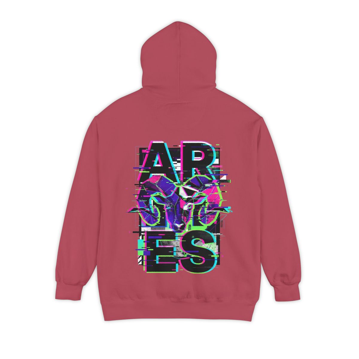 Color: Crimson | Aries Garment-Dyed Hoodie