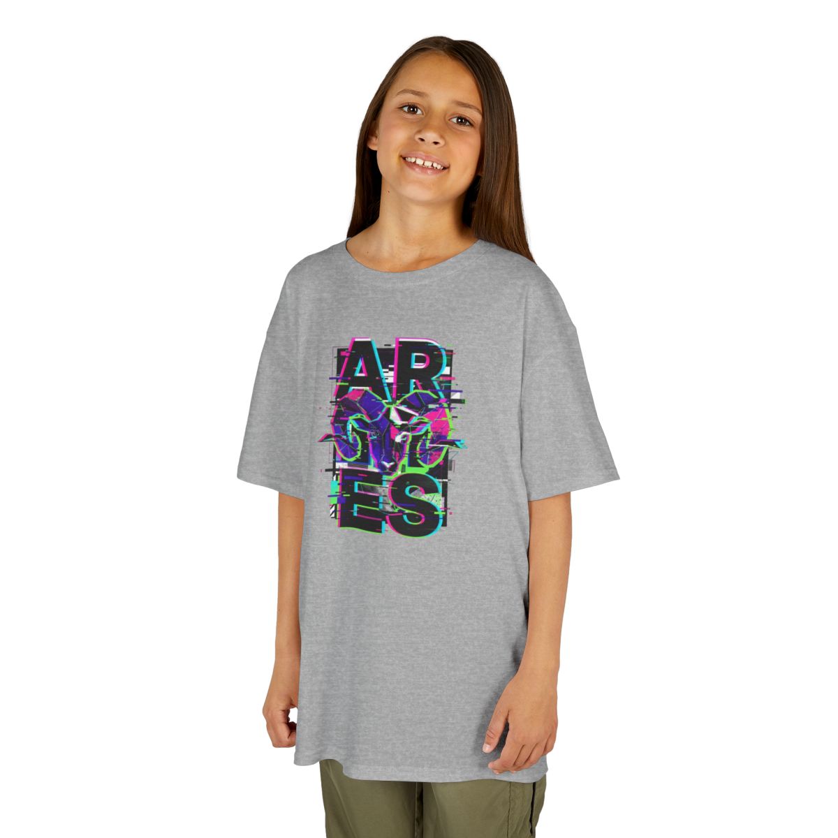 Color: Sport Grey | Aries Kids Tee