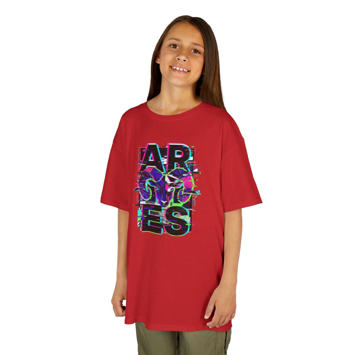 Color: Red | Aries Kids Tee