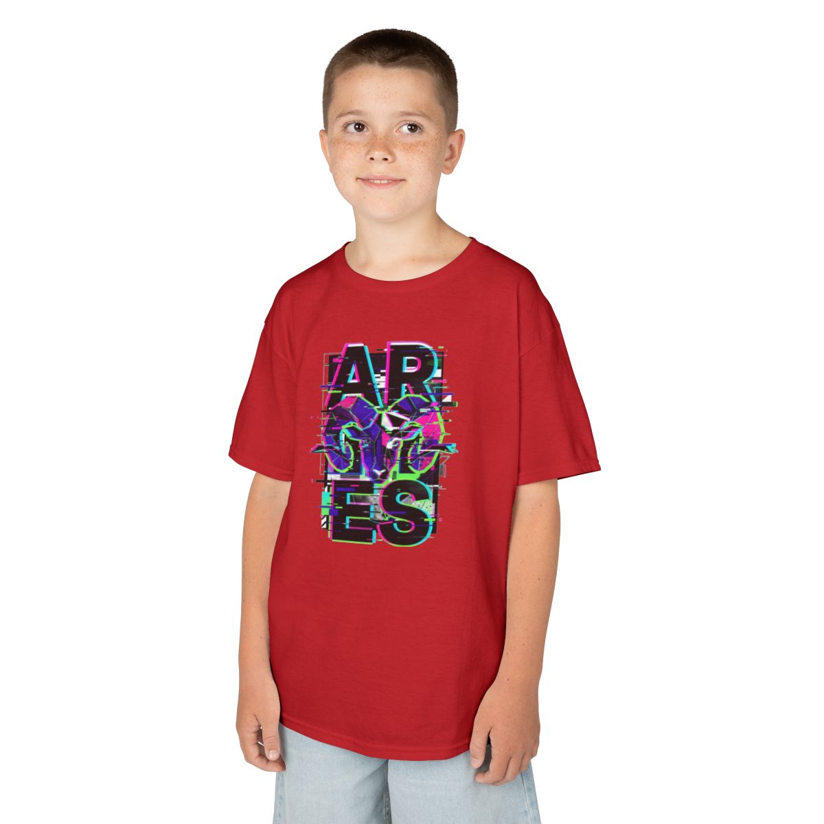 Color: Red | Aries Kids Tee