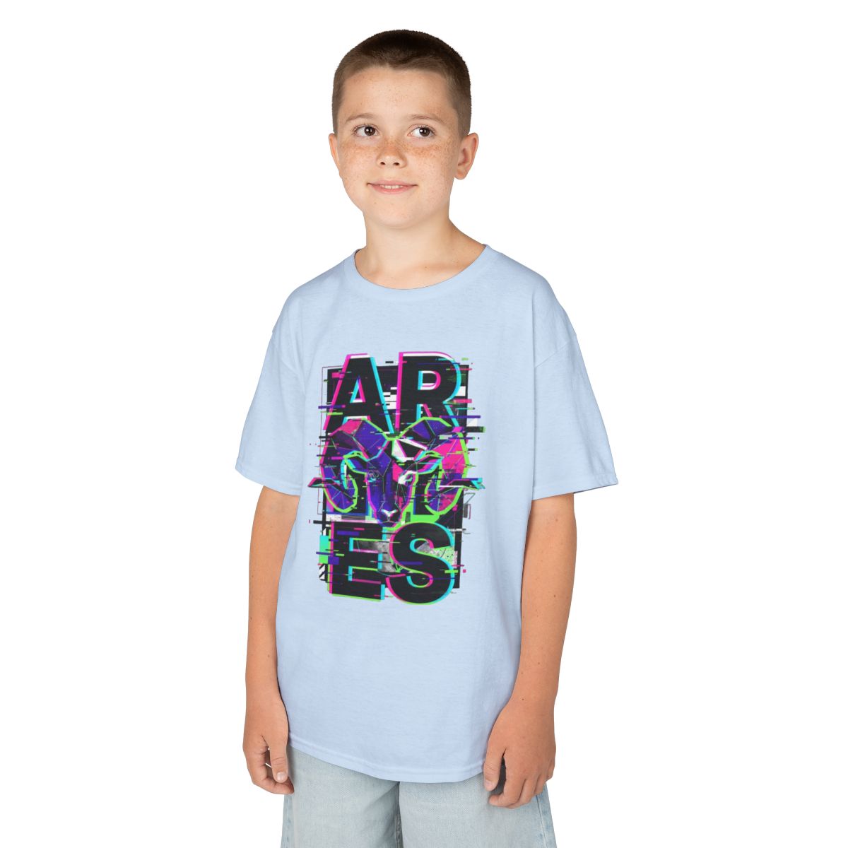 Color: Light Blue | Aries Kids Tee