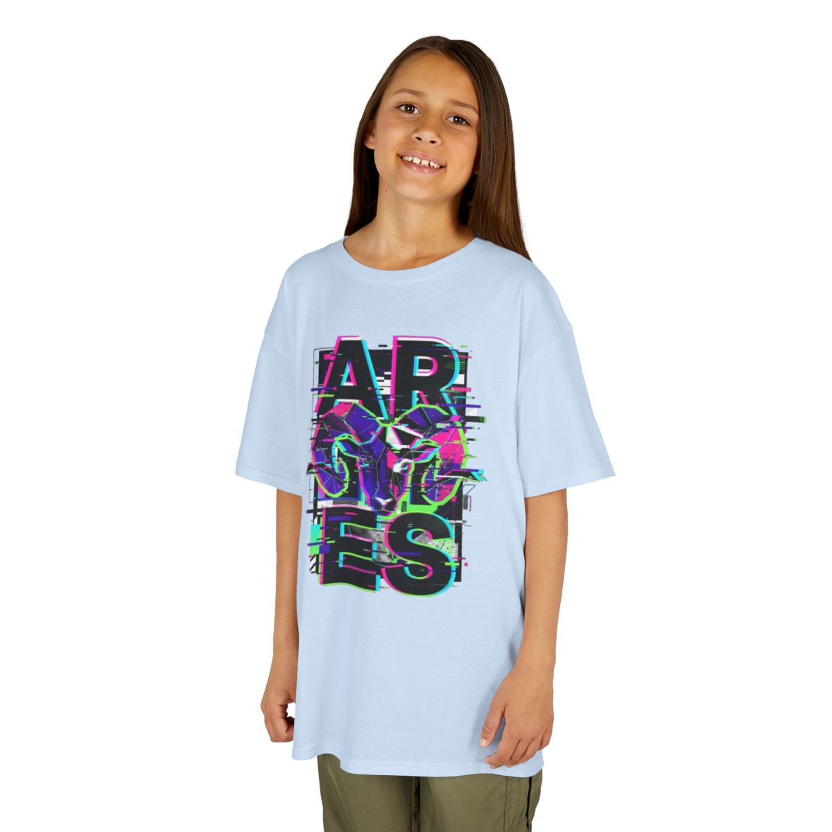 Color: Light Blue | Aries Kids Tee