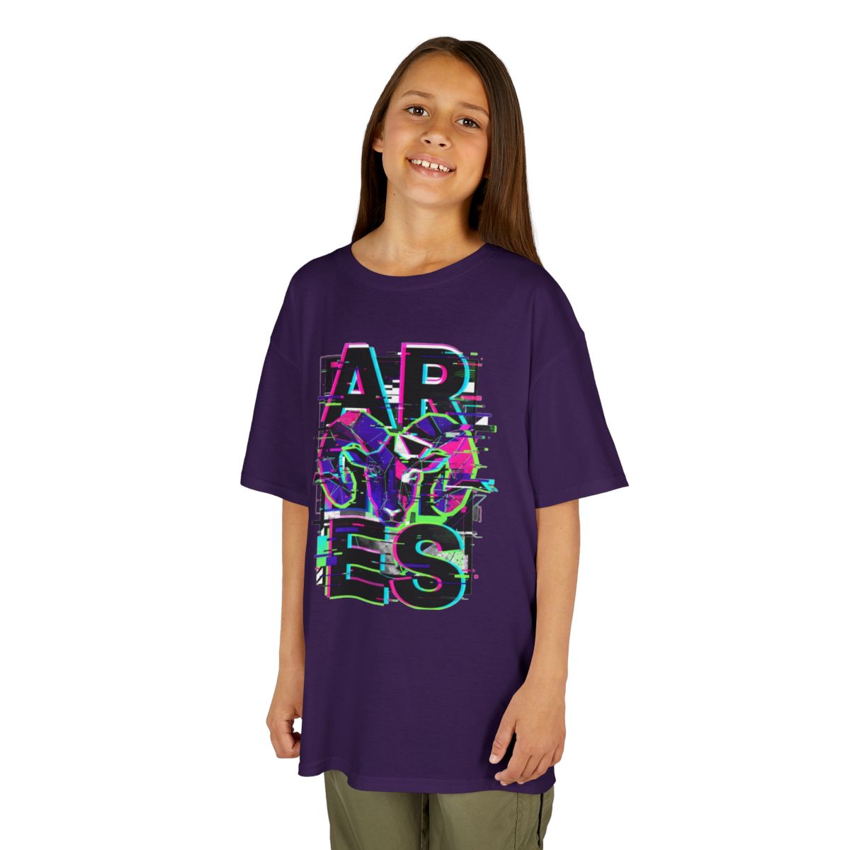 Color: Purple | Aries Kids Tee