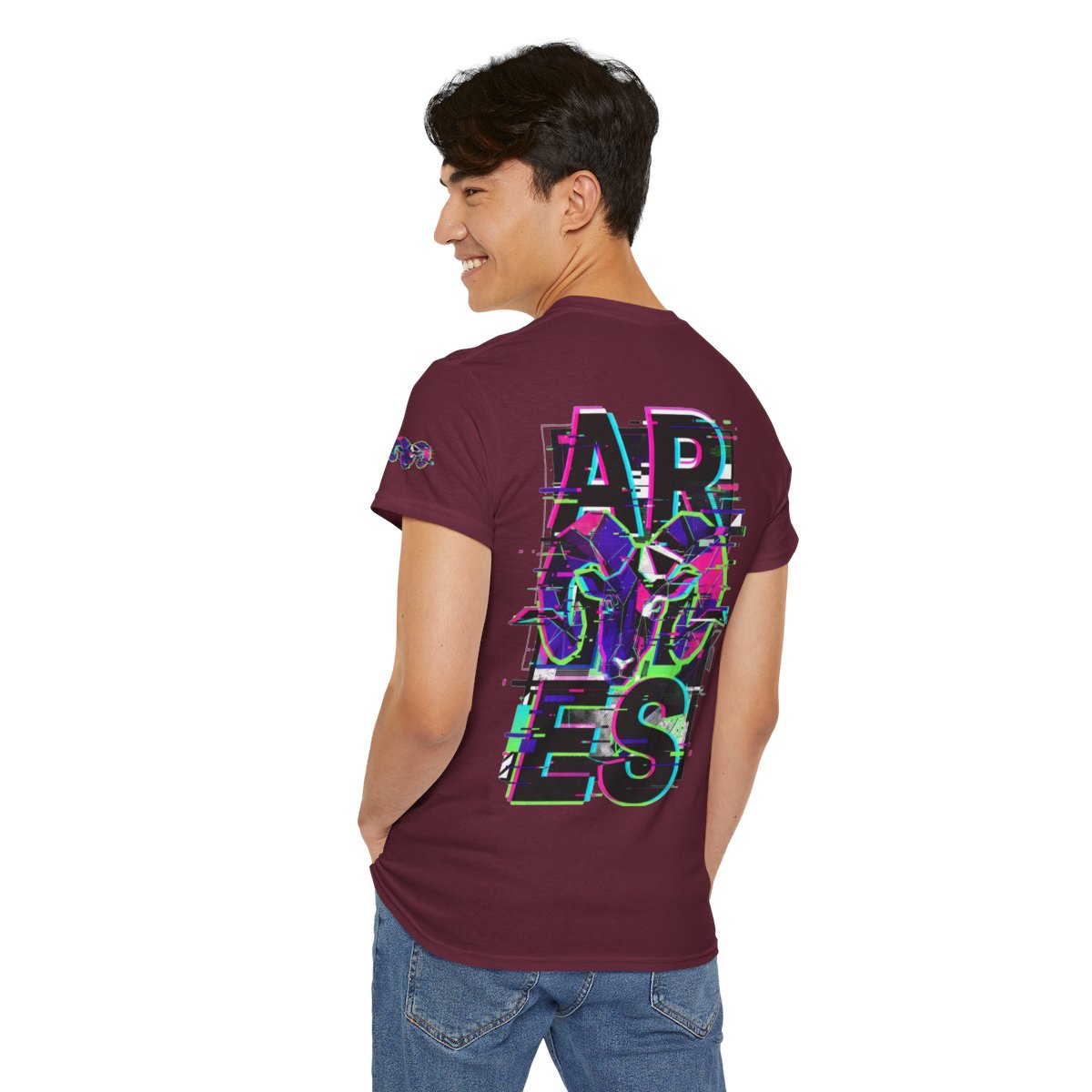 Color: Maroon | Aries Premium Graphic Tee