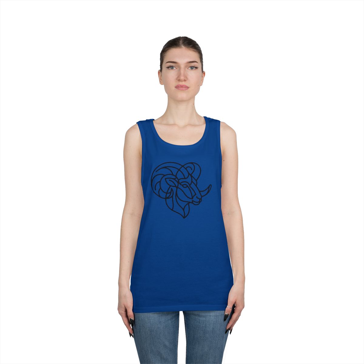 Color: Royal | Aries The Minimalist Ram Tank Top