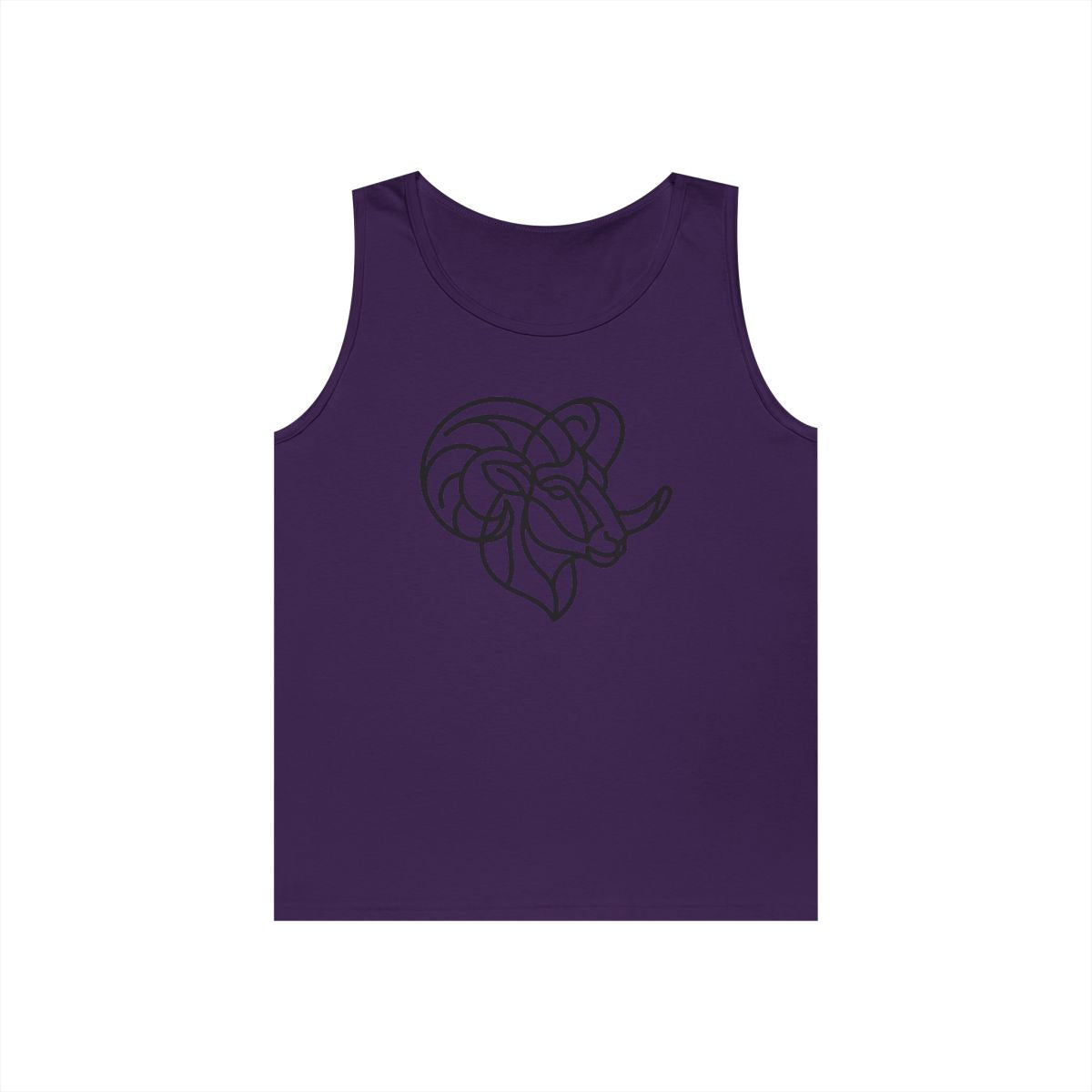Color: Purple | Aries The Minimalist Ram Tank Top