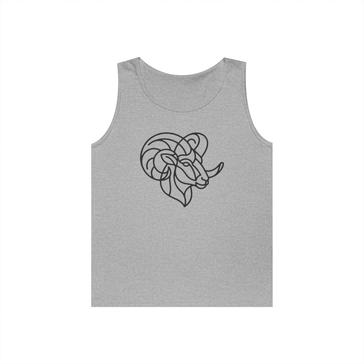 Color: Sport Grey | Aries The Minimalist Ram Tank Top