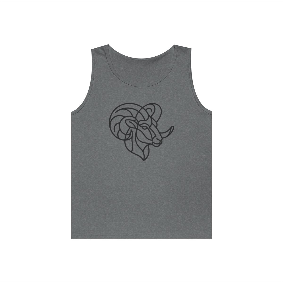 Color: Graphite Heather | Aries The Minimalist Ram Tank Top