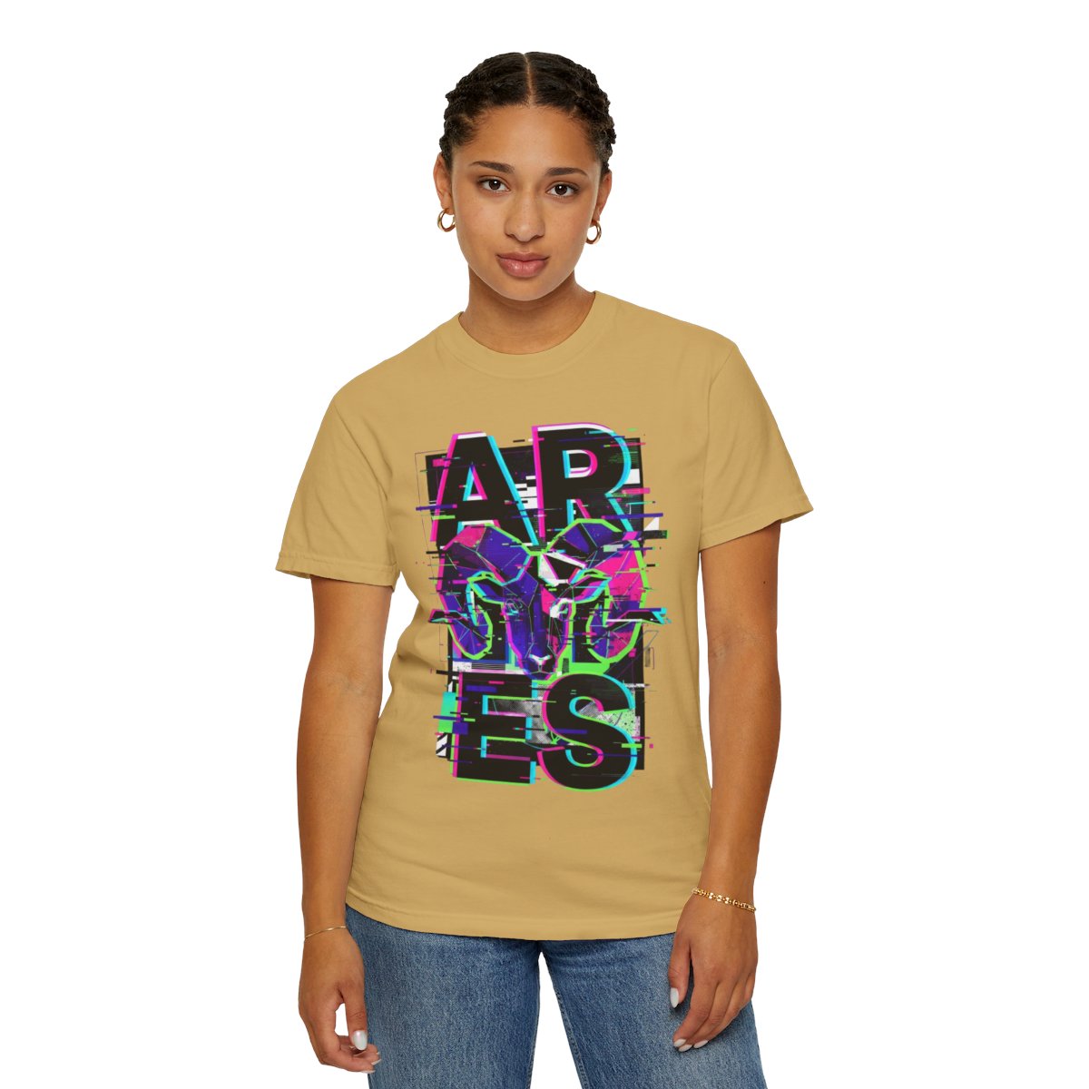 Color: Mustard | Aries Unisex Garment-Dyed Tee
