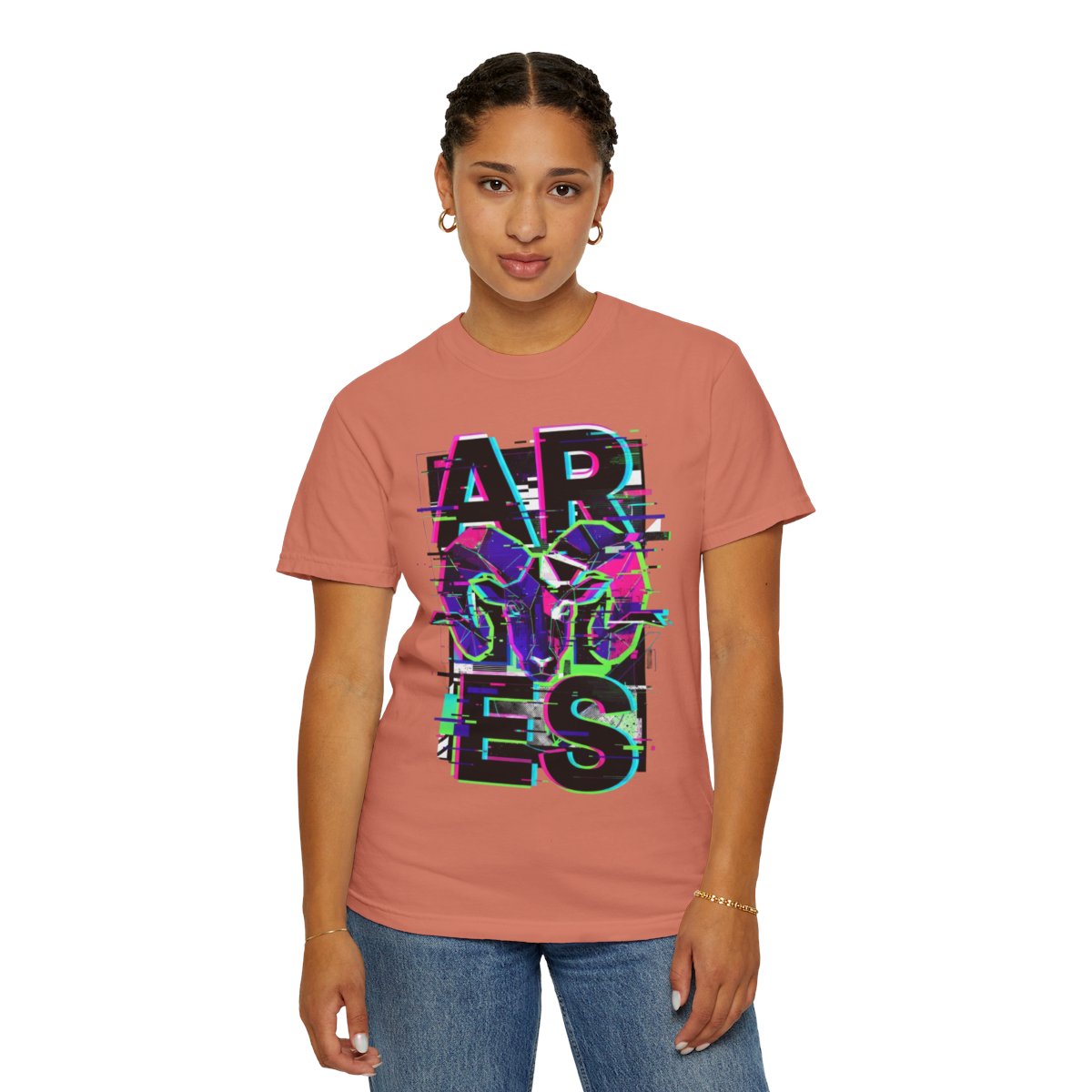 Color: Terracotta | Aries Unisex Garment-Dyed Tee