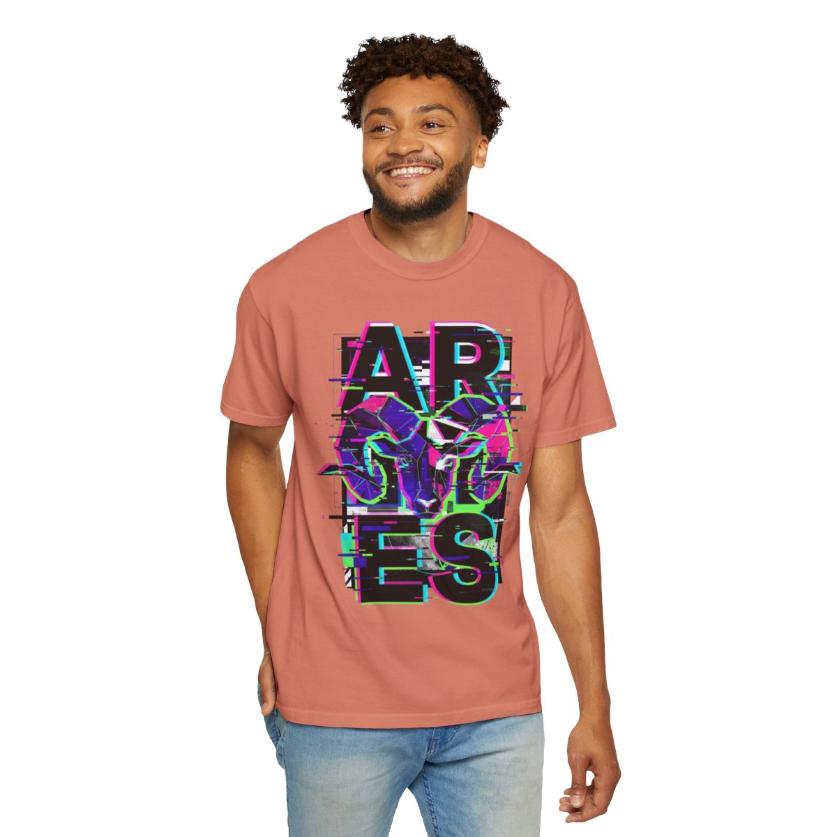 Color: Terracotta | Aries Unisex Garment-Dyed Tee
