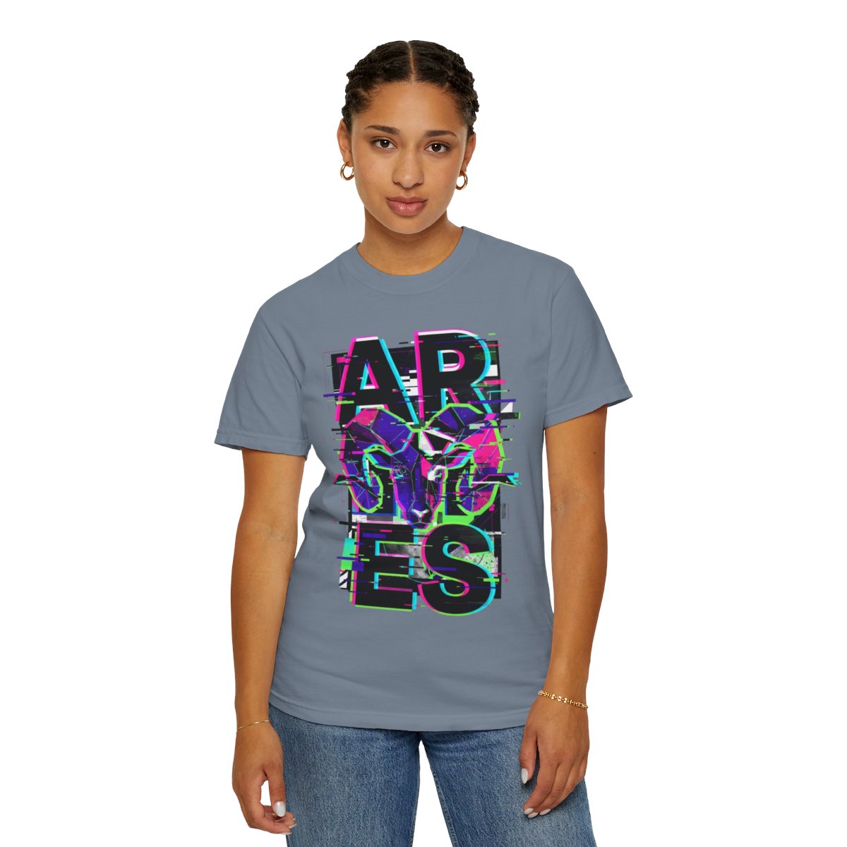 Color: Blue Jean | Aries Unisex Garment-Dyed Tee