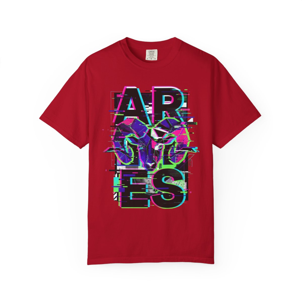 Color: Red | Aries Unisex Garment-Dyed Tee