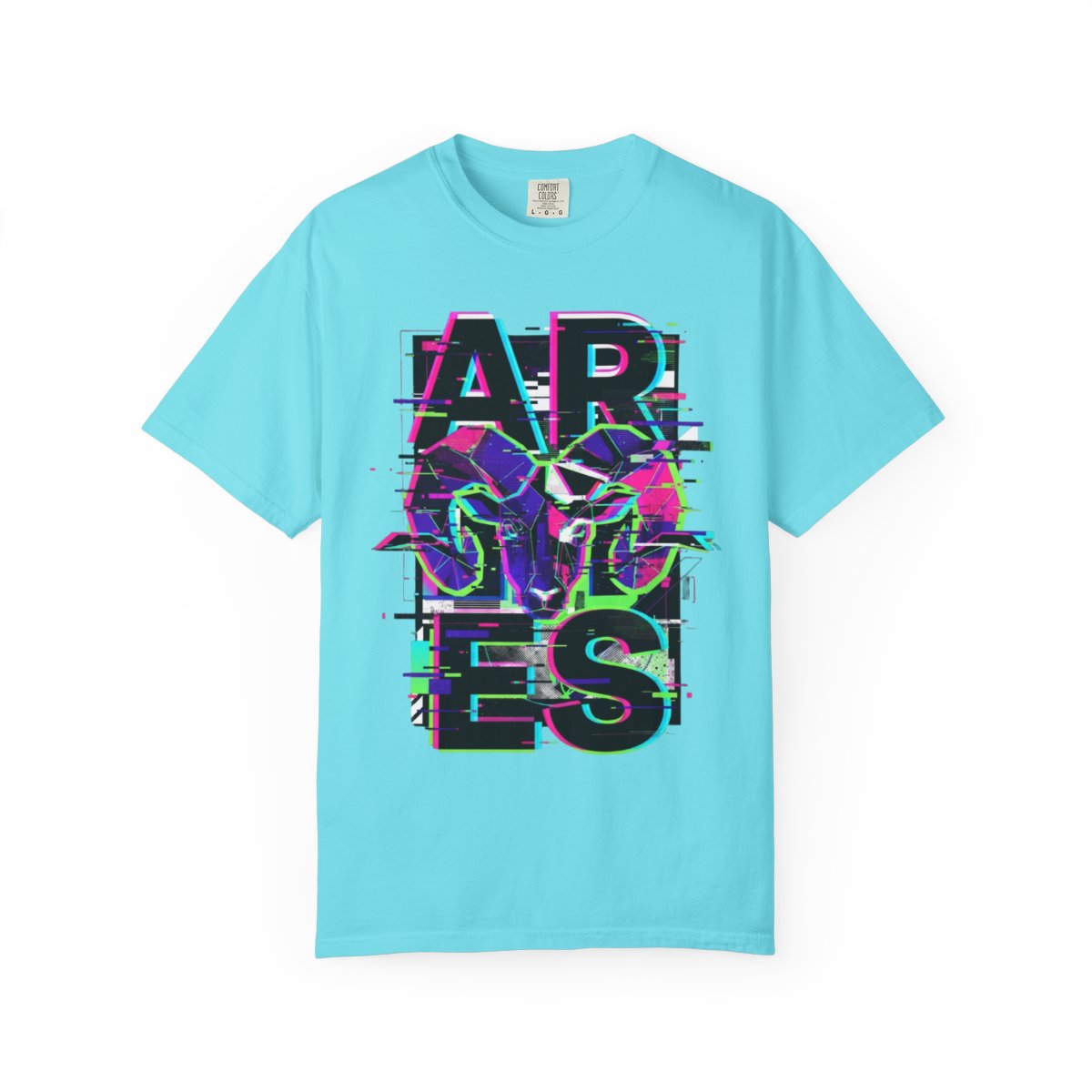 Color: Lagoon Blue | Aries Unisex Garment-Dyed Tee