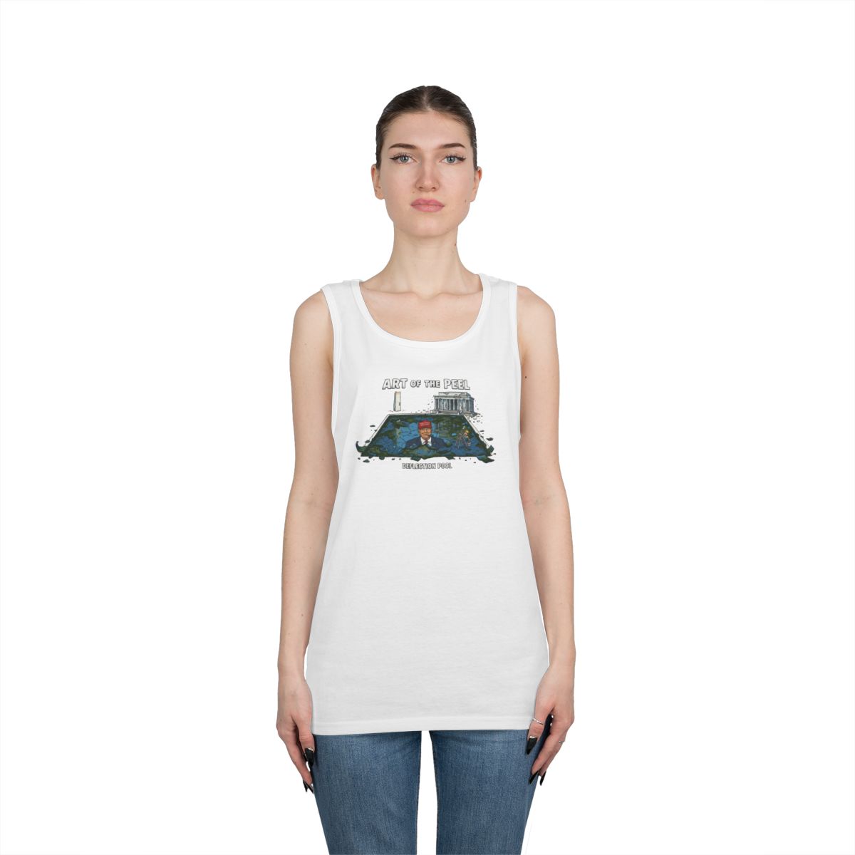 Color: White | Art of The Peel Tank Top