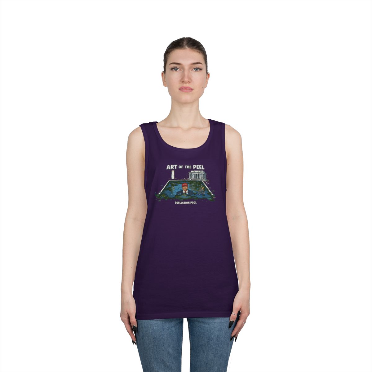 Color: Purple | Art of The Peel Tank Top