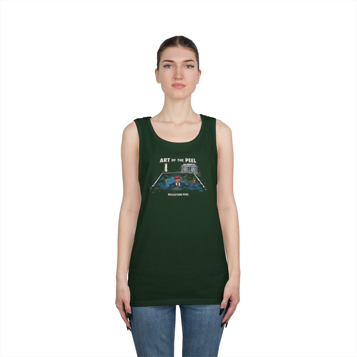 Color: Forest Green | Art of The Peel Tank Top