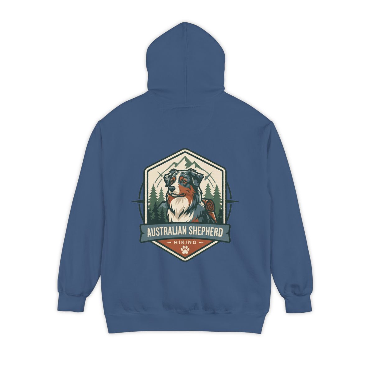 Color: True Navy | Australian Sheperd Garment-Dyed Hoodie