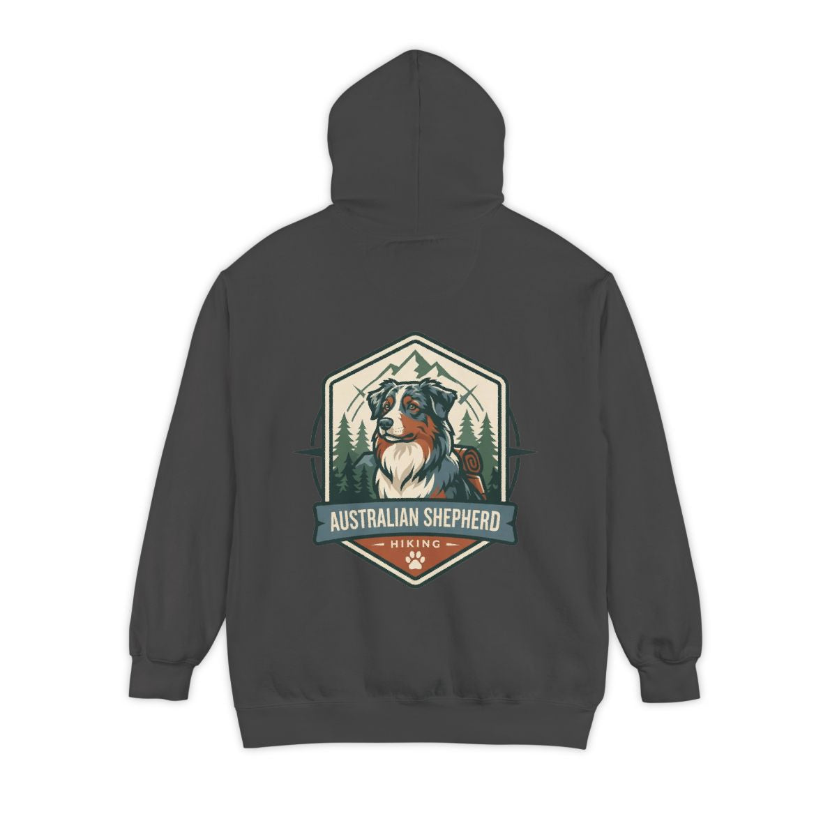 Color: Pepper | Australian Sheperd Garment-Dyed Hoodie