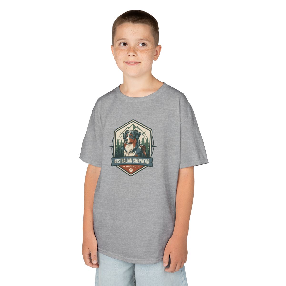 Color: Sport Grey | Australian Sheperd Kids Tee