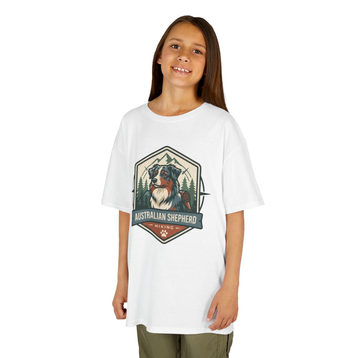 Color: White | Australian Sheperd Kids Tee