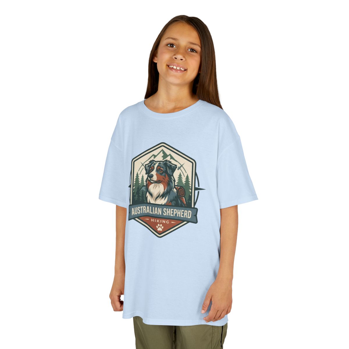 Color: Light Blue | Australian Sheperd Kids Tee