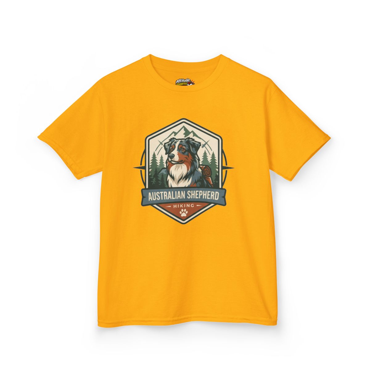 Color: Gold | Australian Sheperd Kids Tee